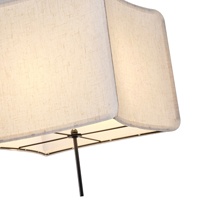 LÁMPARA DE TECHO COLGANTE DE TELA 1xΕ27 MÁX. 15W Ø480xH900mm BEIGE ARTE ILLUMINA TOSCANY