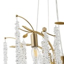 LÁMPARA DE TECHO COLGANTE METAL-VIDRIO TRANSPARENTE 6xE14 MAX 8W Ø590mm ARTE ILLUMINA DYNASTY