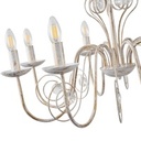 LÁMPARA DE TECHO COLGANTE METAL-CRISTAL TRANSPARENTE 8xE27 MÁX. 15W 390x750mm ARTE ILLUMINA DUKE