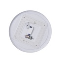 PLAFÓN DE TECHO PLÁSTICO LED 60W 5580lm 3000K 3CCT 3000-4000-6500K Ø480x75mm BLANCO ARTE ILLUMINA TRIANO