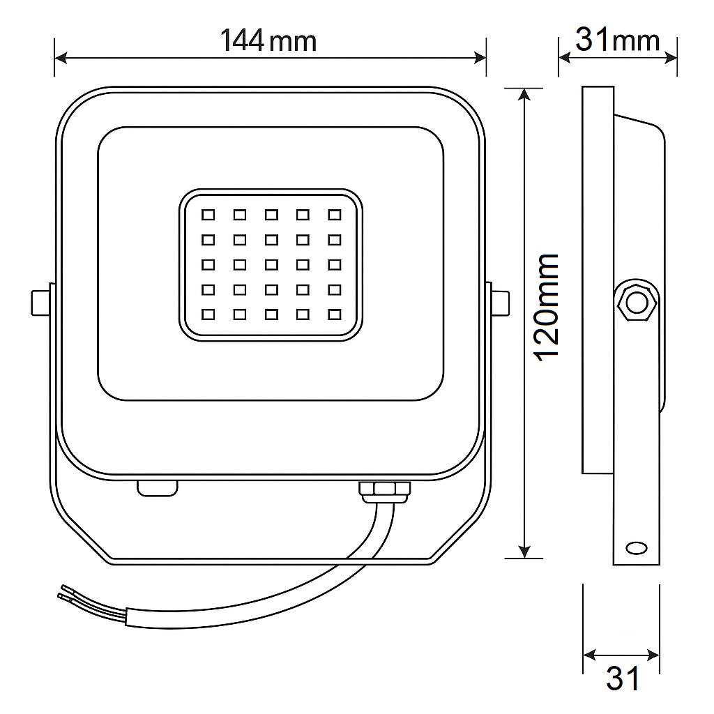  PROYECTOR LED SMD 30W IP66 AZUL PLUS