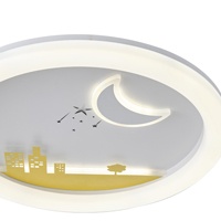 PLAFÓN DE TECHO PLÁSTICO LED 60W 5940lm 3CCT(3000-4000-6000K) Ø480mm BLANCO-AMARILLO ARTE ILLUMINA ALEGRE