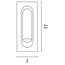 EMPOTRABLE DE PARED LED MAX 40W 255x255x200mm EYE BLANCO