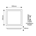 PANEL BACKLIGΗΤ 60x60 48W 220-240V UGR<19 BLANCO