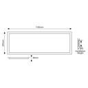 PANEL BACKLIGΗΤ 120x30 45W 220-240V BLANCO