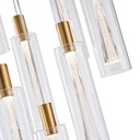 LÁMPARA COLGANTE CRISTAL 9 LUCES 60W 7200Lm 3000K Ø500x2430mm ARTE ILLUMINA VIAL