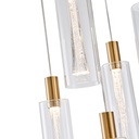 LÁMPARA COLGANTE CRISTAL 5 LUCES 38W 4400Lm 3000K Ø350x1500mm ARTE ILLUMINA VIAL