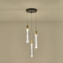 LÁMPARA COLGANTE CRISTAL 3 LUCES 21W 2500lm 3000K Ø250x1630mm ARTE ILLUMINA VIAL