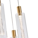 LÁMPARA COLGANTE CRISTAL 3 LUCES 21W 2500lm 3000K Ø250x1630mm ARTE ILLUMINA VIAL