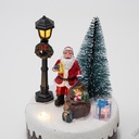 CAJA EXPOSITOR, PAPÁ NOEL, OSO Y CORO, 12 UDS., 9x12,8cm