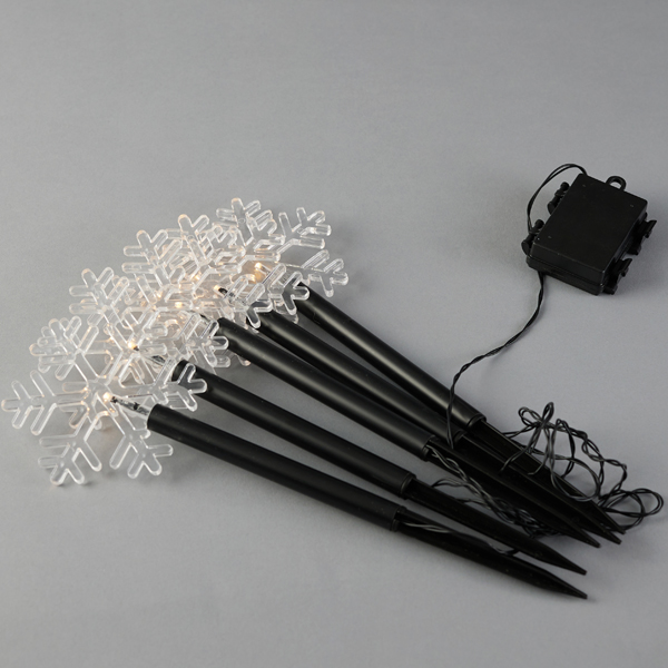 LÍNEA 5 LED 3mm, 5 ÁRBOLES CON PISTA DE TIERRA 37cm, PANEL SOLAR CON SENSOR DE LUZ, CABLE PVC NEGRO, LED BLANCO CÁLIDO, POR 35cm, CABLE 2m, IP44 (copia)