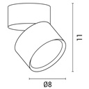 BASE MOVIL "ARTIG" LED 12W 4000K