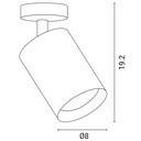 LUZ DE TECHO LED CILINDRO MOVIL 18W 4000K PLUS