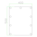ESPEJO MAQUILLAJE RECTANGULAR LED 9W 1680lm 85-265V 40x50 "LOGE" ARTE ILLUMINA