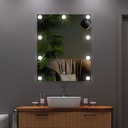 ESPEJO MAQUILLAJE RECTANGULAR LED 9W 1680lm 85-265V 40x50 "LOGE" ARTE ILLUMINA