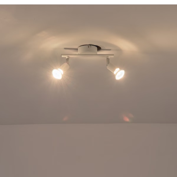 FOCO DOBLE METALIZADO 2xGU10 MÁX. 7W 220x80x125mm ARTE ILLUMINA VORRAS