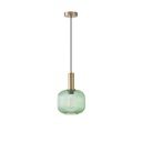 LÁMPARA COLGANTE CRISTAL GOFRADO 1xE27 MAX 15W 200x180x1200mm ARTE ILLUMINA TOPACIO