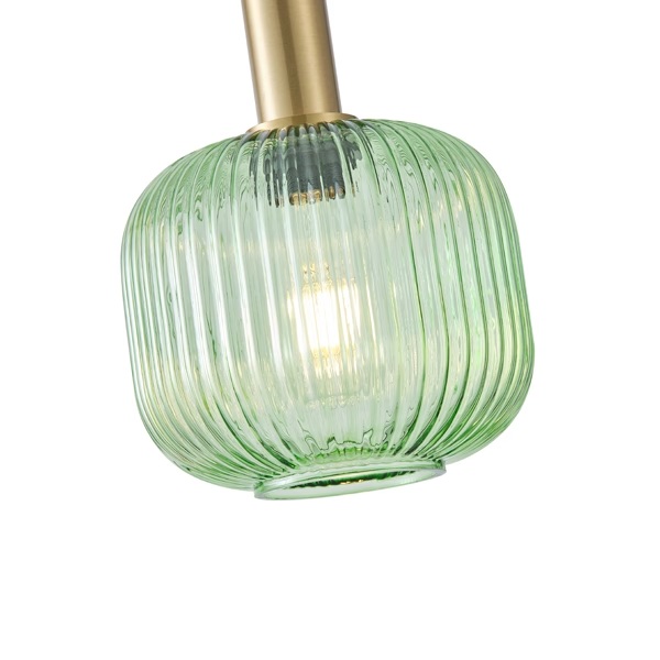 LÁMPARA COLGANTE CRISTAL GOFRADO 1xE27 MAX 15W 200x180x1200mm ARTE ILLUMINA TOPACIO