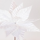 FLOR BLANCA CON PERLAS BLANCAS, 30x30cm