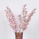 RAMA CON BAYA PERLA ROSA, 58cm