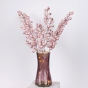 RAMA CON BAYA PERLA ROSA, 58cm