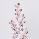 RAMA CON BAYA PERLA ROSA, 58cm