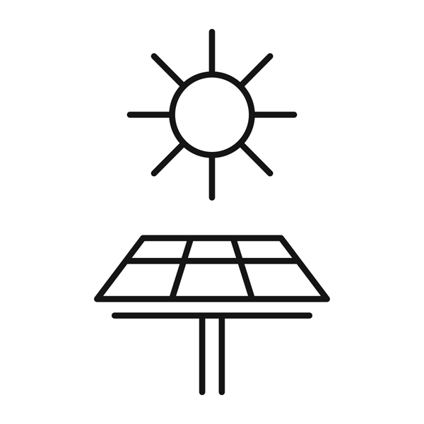 LUMINARIA SOLAR DE JARDÍN CUADRADO DE PLÁSTICO LED 4W (3000-4000-6500K) Y 1xE27 Máx. 10W 150x150x190mm IP44 NEGRO ARTE ILLUMINA