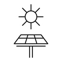 LUMINARIA SOLAR DE JARDÍN CUADRADO DE PLÁSTICO LED 4W (3000-4000-6500K) Y 1xE27 Máx. 10W 150x150x190mm IP44 NEGRO ARTE ILLUMINA