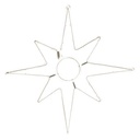 BRICOLAJE, ESTRELLA DE BETHLEEM, CUERDA DE LUZ DE NEÓN, 75 cm, CABLE CONECTOR 1 m, IP44 (SIN ENCHUFE)