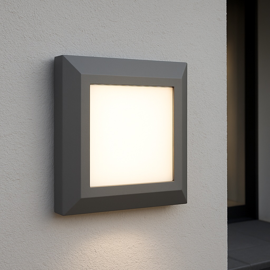 APLIQUE DE PASO LED SLIM 3W IP65 3CCT 220-240V 125x125x27mm PRO