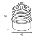 ADAPTADOR PORTALÁMPARAS E40 A E27