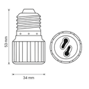 ADAPTADOR PORTALÁMPARAS E27 A GU10