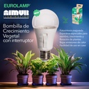 BOMBILLA LED SMD CRECIMIENTO DE PLANTAS CON INTERRUPTOR DIP 9W A60 E27 220-240V