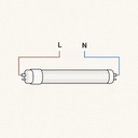 TUBO LED T8 300° 175-265V AC "CONEXIÓN 2 LADOS"