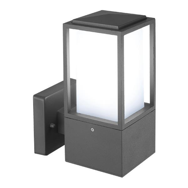 APLIQUE DE PARED "QUADRAT" Ε27 230x100x160 IP44 GRIS