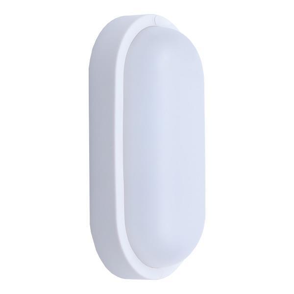 APLIQUE DE PARED "SEINAS OVAL" LED 8W 205x105x54 12/24V AC/DC 6500K IP54 BLANCO PLUS ARTE ILLUMINA