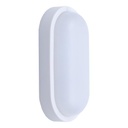 APLIQUE DE PARED "SEINAS OVAL" LED 8W 205x105x54 12/24V AC/DC 6500K IP54 BLANCO PLUS ARTE ILLUMINA