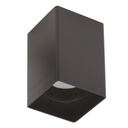 BASE DE TECHO "BASIS K" PLASTIK  GU10 80x80x125 NEGRO (OLD REF. E.145-25016)