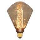 BOMBILLA LED FORMA DIAMANTE G125 3,5W Ε27 2000K 220-240V VIDRIO ORO REGULABLE EUROLAMP