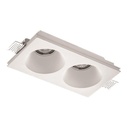 SPOT PLASTER DOBLE CUADRADO ILUMINACION INDIRECTA GU10 250x135x56