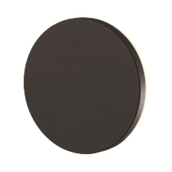 APLIQUE LED REDONDO 10W Ø150x50 3000K IP54 NEGRO PRO