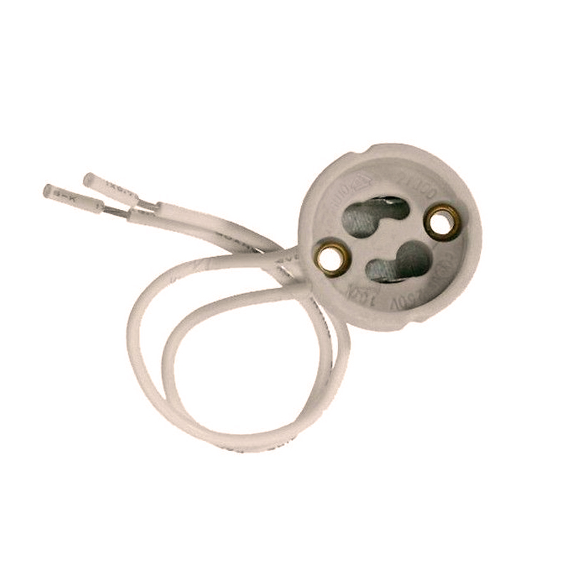 PORTALÁMPARAS PORCELANA GU10 CLASE I 15cm (OLD REF. A107/I)