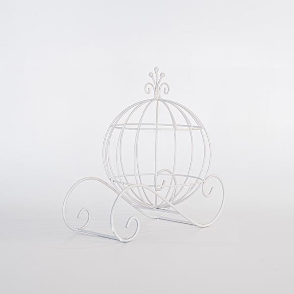 CARRO METAL BLANCO 29,5x29,5x20