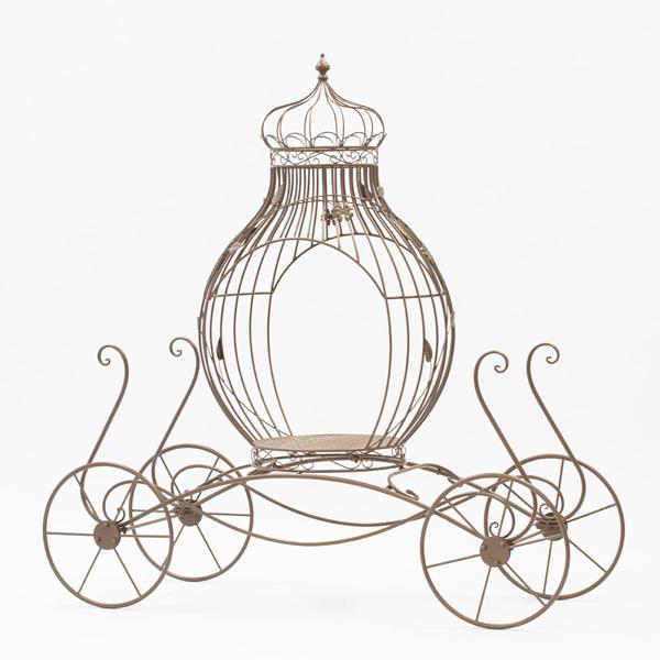 CARRO, METAL, MARRÓN, 147x53x148