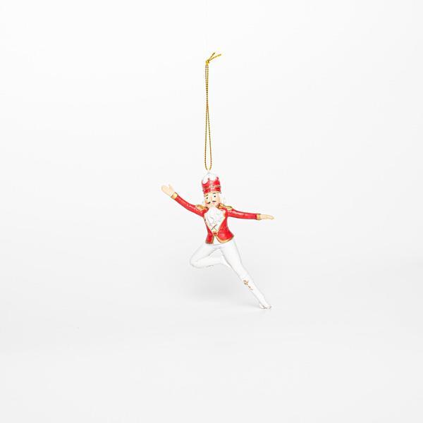 ADORNO DE POLIRESINA, CASCANUECES, ROJO, 4,5x2,5x12cm