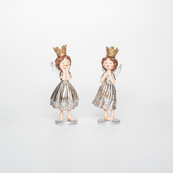 ÁNGEL DE POLIRESINA, 2 DISEÑOS, 5,5x5x15cm