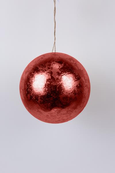 BOLA ROJA METALIZADA 30cm
