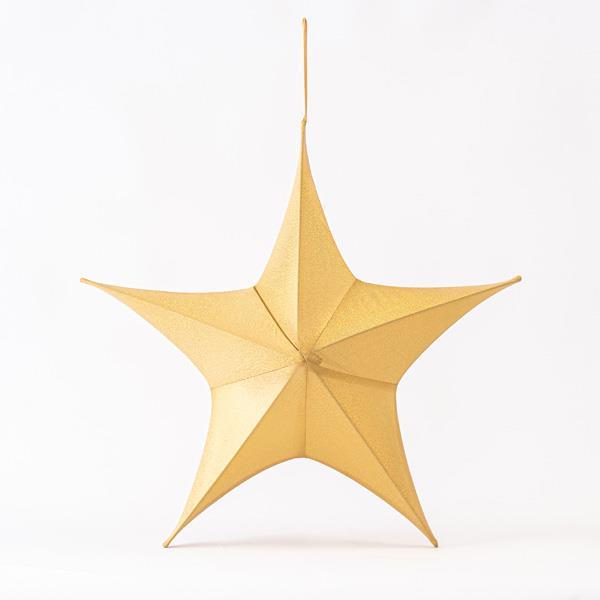 ESTRELLA,TEJIDO ORO IRIDISCENTE, 80cm