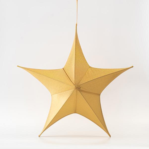 ESTRELLA,TEJIDO ORO IRIDISCENTE, 65cm