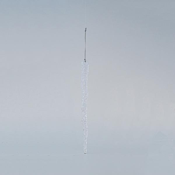 CARÁMBANO DE ACRÍLICO, MATE TRANSPARENTE, 2x23cm